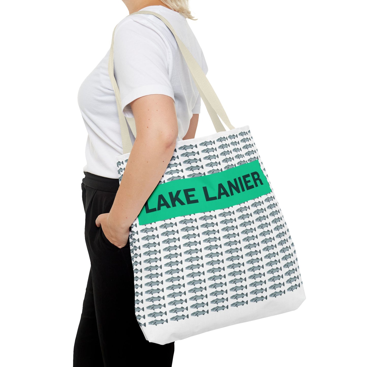 Lake Lanier Tote Bag | Stylish Beach Bag for Summer Outings, Lake Days, Eco-Friendly Shopping, Travel Tote