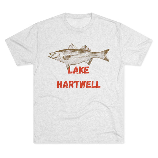 Lake Hartwell Fishing Tee, Unisex Crew Neck Shirt, Summer Lake Apparel, Gift for Fishermen, Outdoor Adventure T-Shirt, Lake House Style