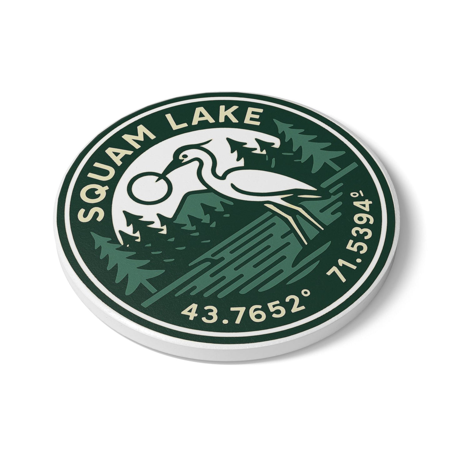 Squam Lake Ceramic Coaster