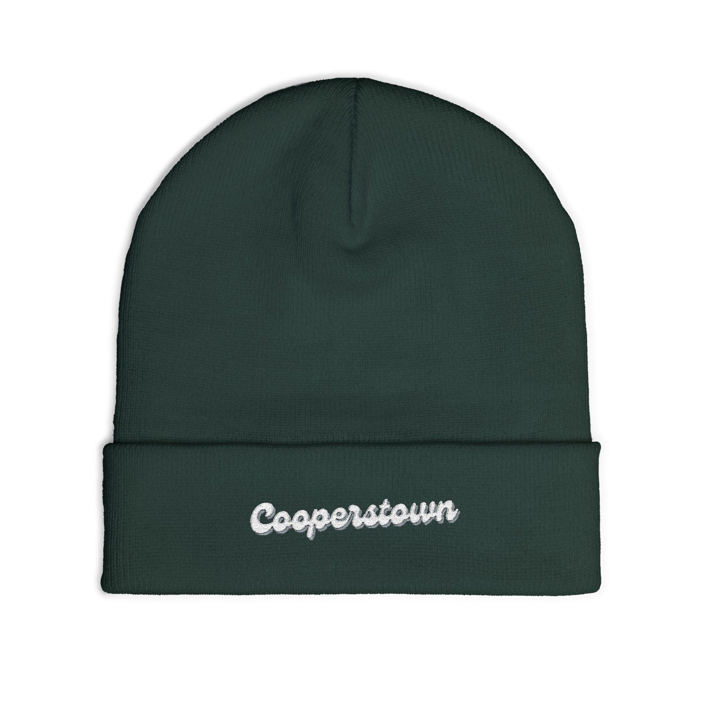 Cooperstown Cozy Embroidered Knit Beanie | Winter Hat, Casual Fashion Accessory, Gift for Him/Her, Cozy Style, Outdoor Wear