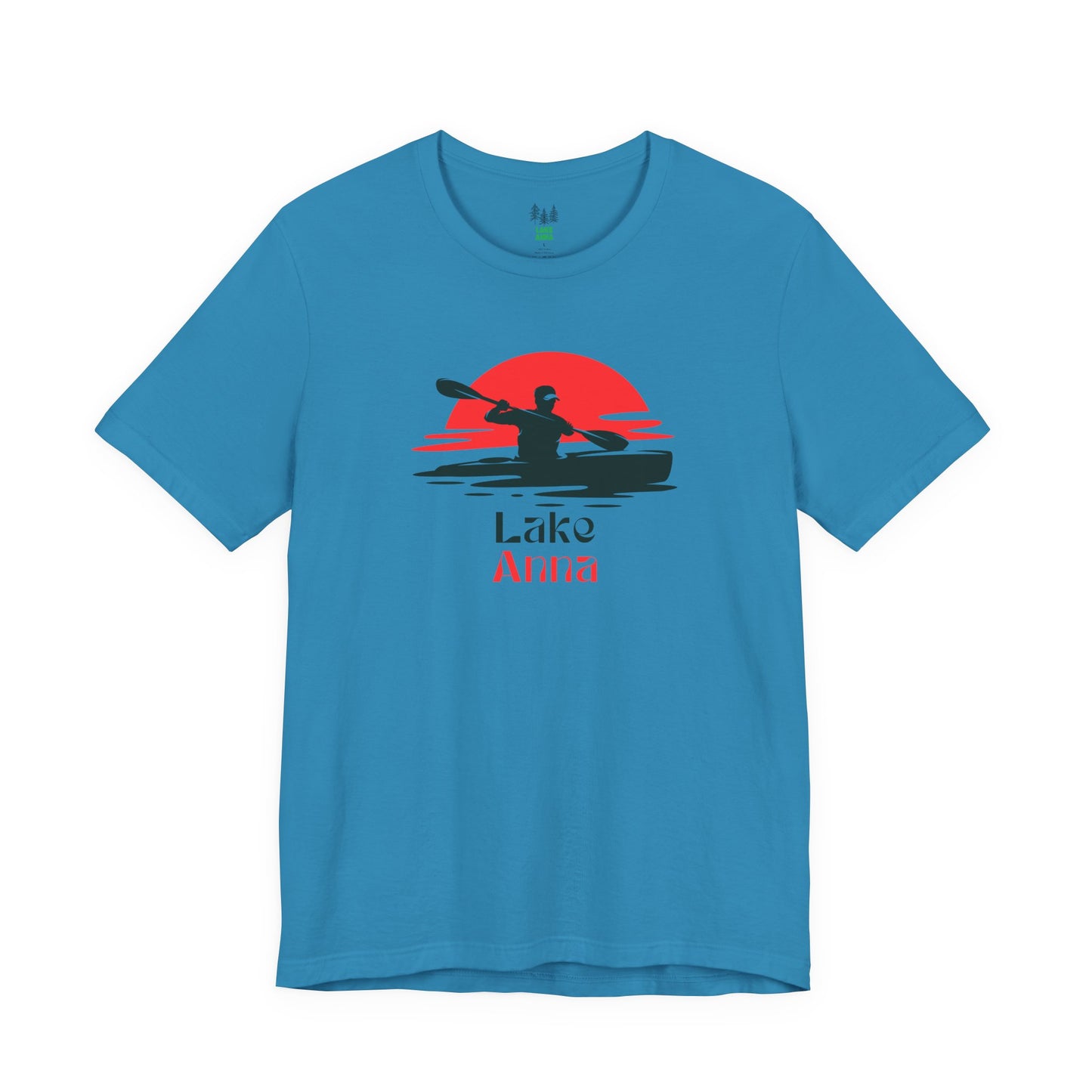 Lake Anna Tee - Kayaking Graphic Unisex Jersey Short Sleeve Shirt, Outdoor Adventure Gift, Summer Vibes, Lake Lover Apparel