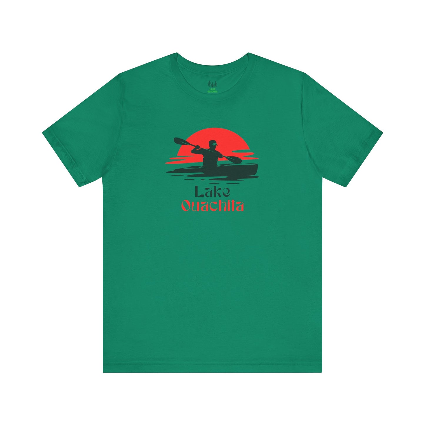 Lake Ouachita Tee - Kayaking Graphic Unisex Jersey Short Sleeve Shirt, Outdoor Adventure Gift, Summer Vibes, Lake Lover Apparel