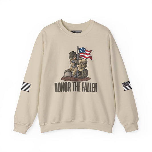Honor the Fallen Sweatshirt, Unisex Sweatshirt, Military Tribute Apparel, Veteran's Day Gift, Everyday Casual Wear