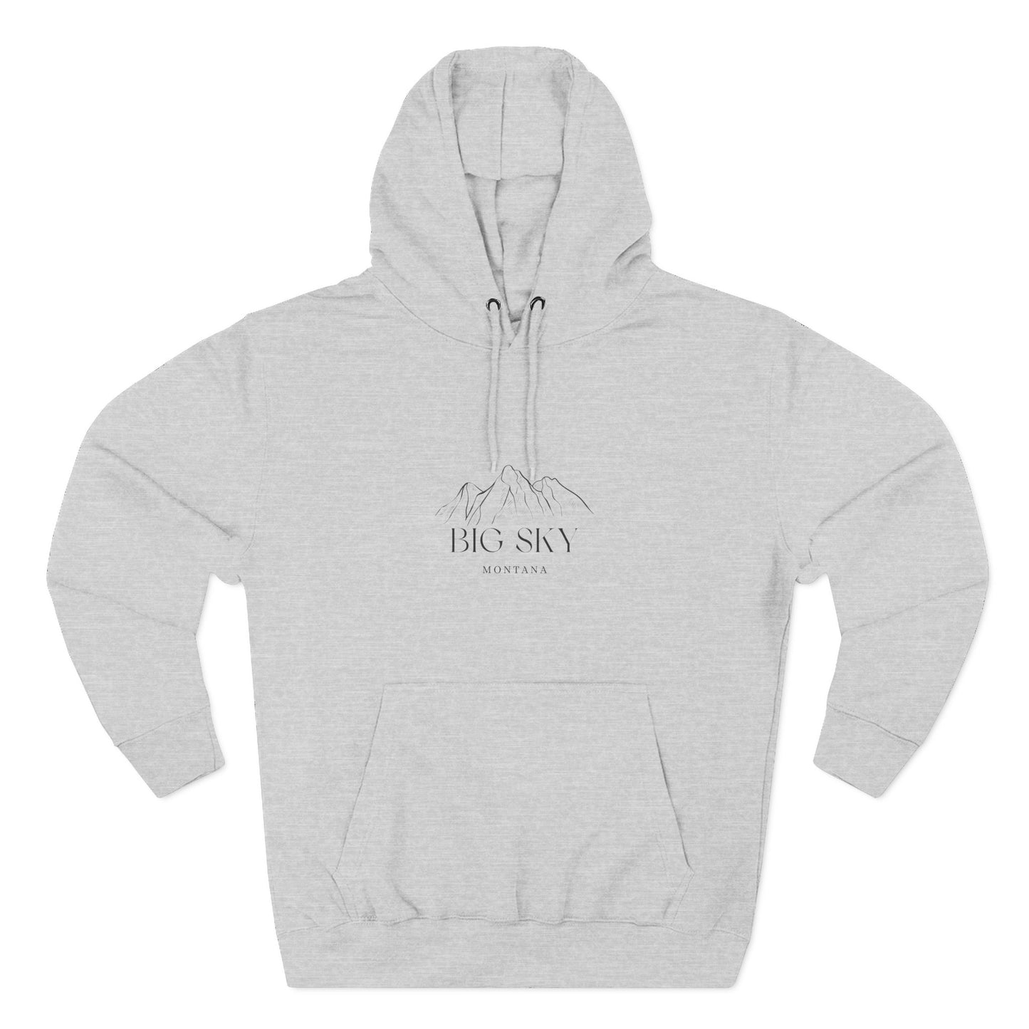 Big Sky Inspired Fleece Hoodie, Casual Wear, Relaxation, Gift for Autumn Lovers, Travel Essential