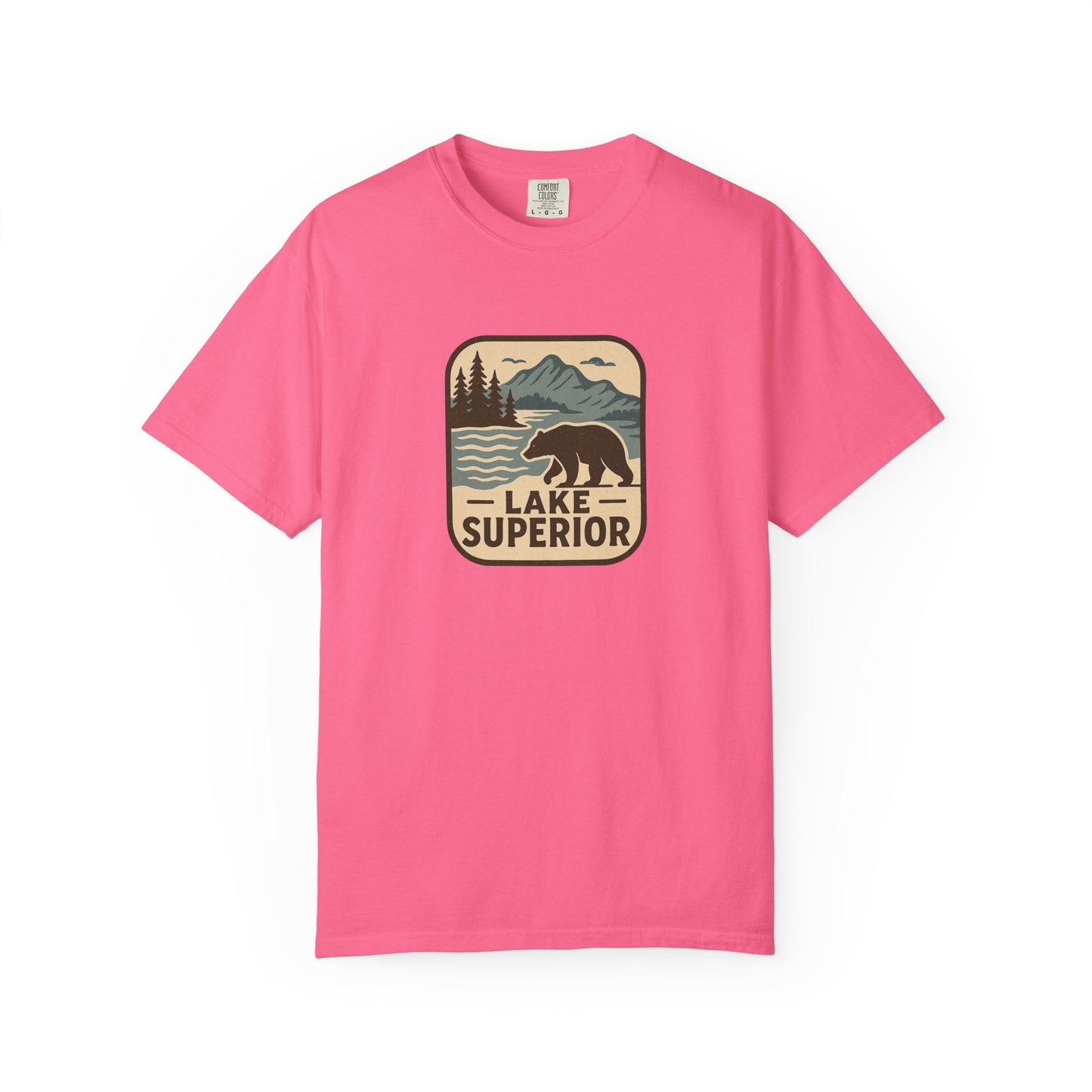 Lake Superior Unisex T-Shirt, Casual Graphic Tee, Nature Lover Gift, Outdoor Adventure Shirt, Vacation Souvenir, Summer Wear