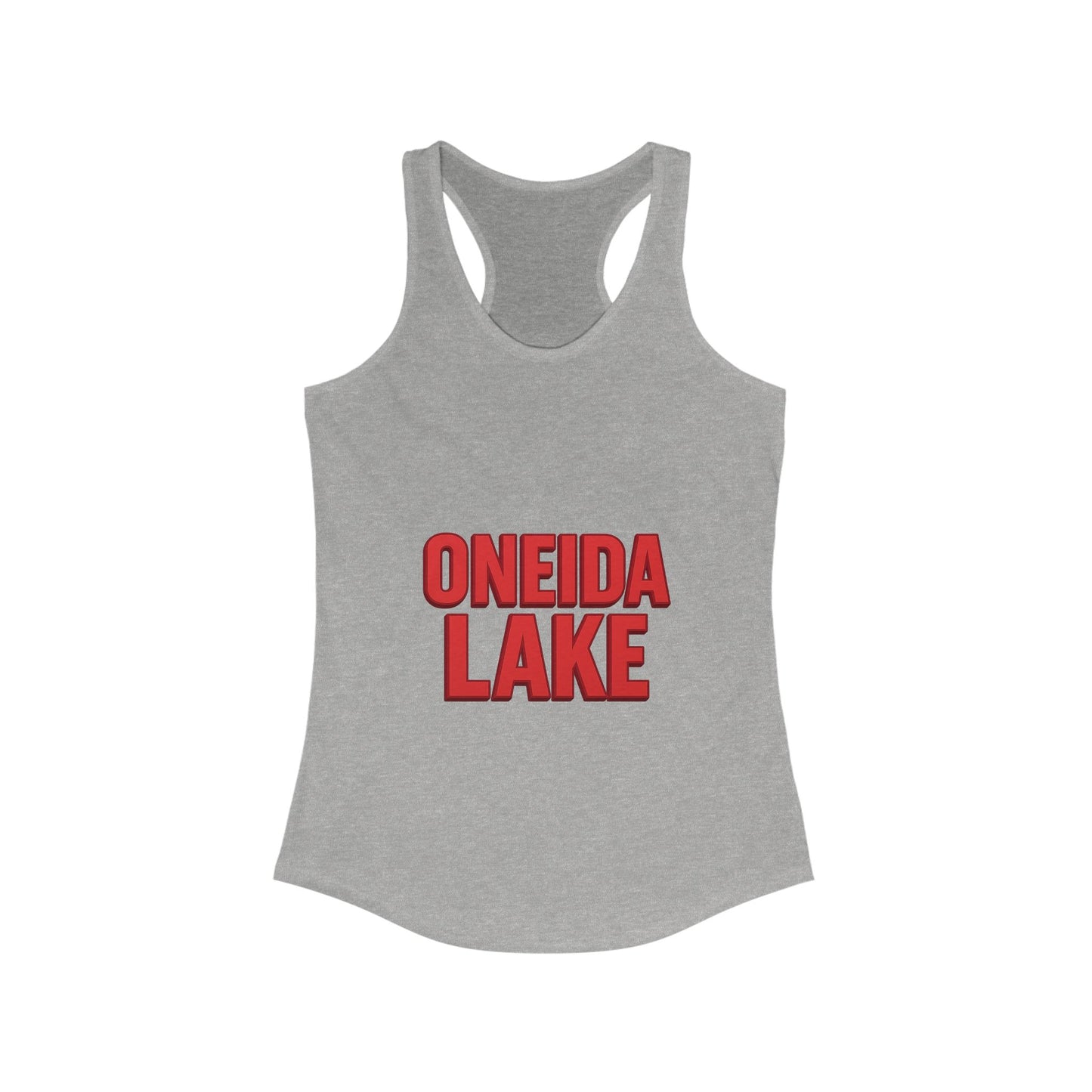 Oneida Lake Women's Racerback Tank, Summer Top, Beachwear, Travel Tee, Outdoor Workouts, Casual Fashion
