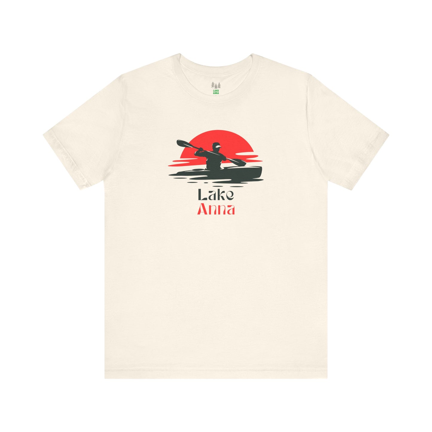 Lake Anna Tee - Kayaking Graphic Unisex Jersey Short Sleeve Shirt, Outdoor Adventure Gift, Summer Vibes, Lake Lover Apparel
