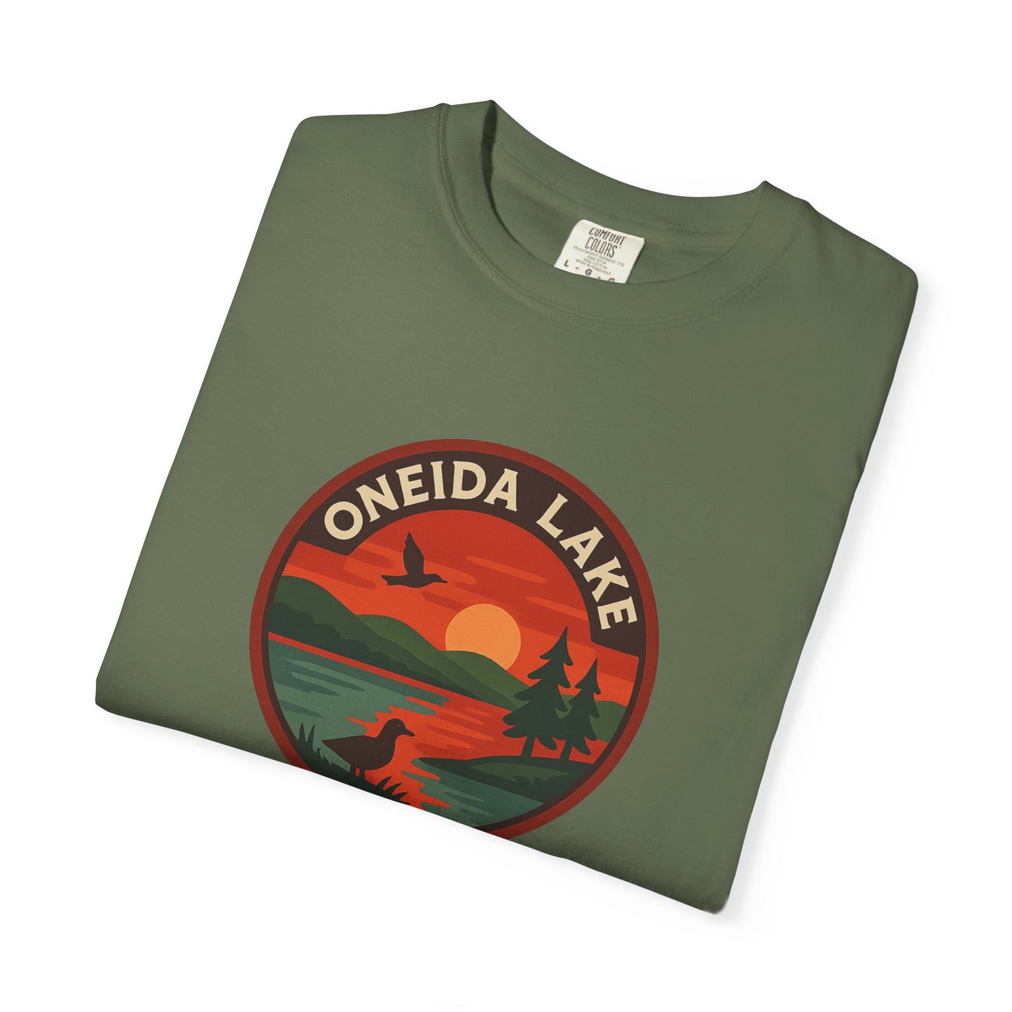 Oneida Lake Unisex T-Shirt, Casual Graphic Tee, Nature Lover Gift, Outdoor Adventure Shirt, Vacation Souvenir, Summer Wear