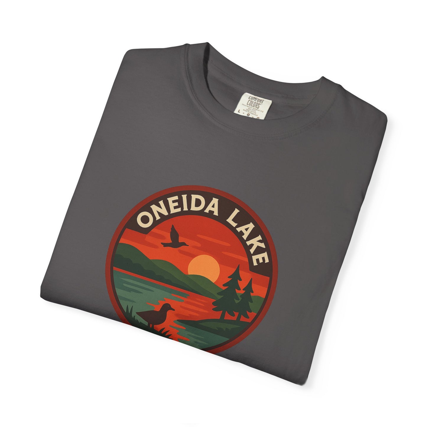 Oneida Lake Unisex T-Shirt, Casual Graphic Tee, Nature Lover Gift, Outdoor Adventure Shirt, Vacation Souvenir, Summer Wear