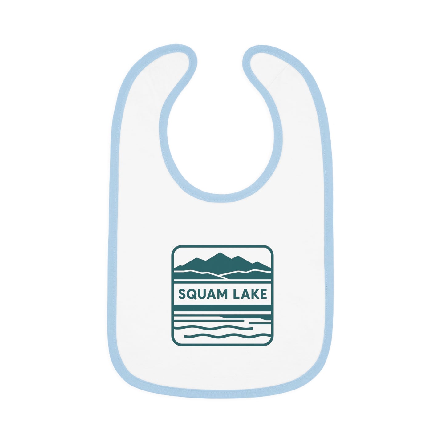 Squam Lake Baby Contrast Trim Jersey Bib