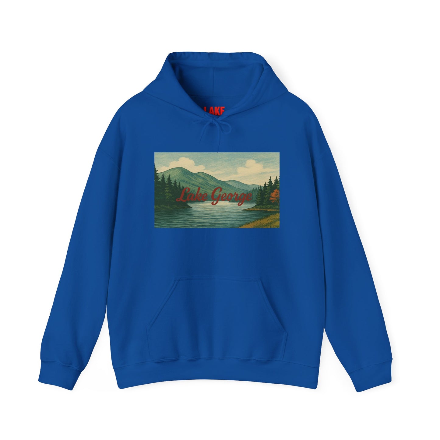Lake George Hoodie, Cozy Casual Wear, Unisex Sweatshirt, Lake Lover Gift, Outdoor Adventure Apparel, Summer Retreat Fashion