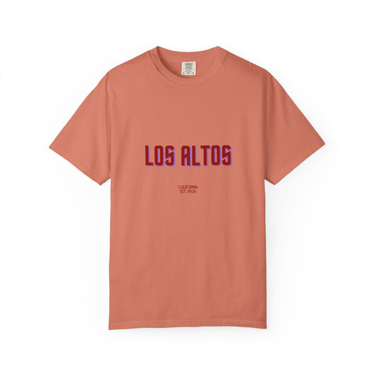 Los Altos Garment-Dyed Unisex T-Shirt, Casual Tee, Vintage Style Shirt, Everyday Wear, Birthday Gift, Unique Apparel