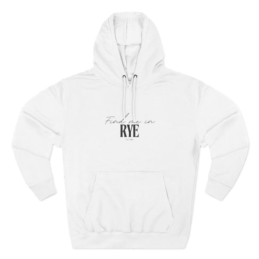 Rye Stylish Three-Panel Fleece Hoodie for Everyday Comfort, Personalized Gift, Casual Wear, Unisex Hoodie, Cozy Fashion