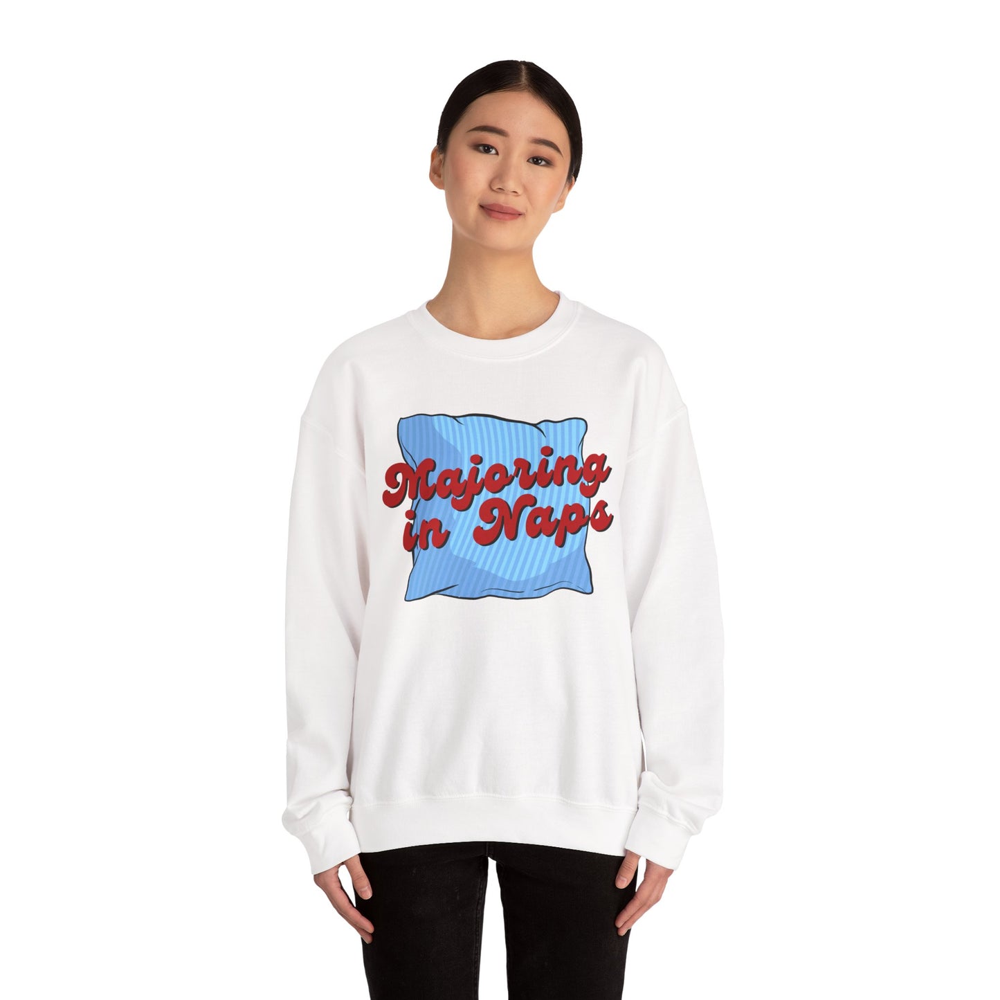 Nap Lover Sweatshirt | Major in Naps Crewneck | Unisex Gift for Nap Lovers | Comfy Apparel for Relaxation | Perfect for Holidays