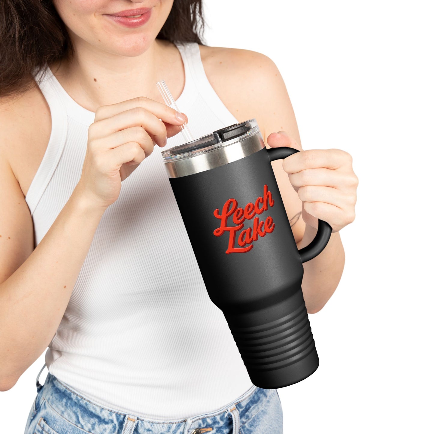 Leech Lake Insulated Travel Mug - Perfect for Outdoor Adventures, Road Trips, Holidays, Escapes, Camping Gear, Hydration on-the-go