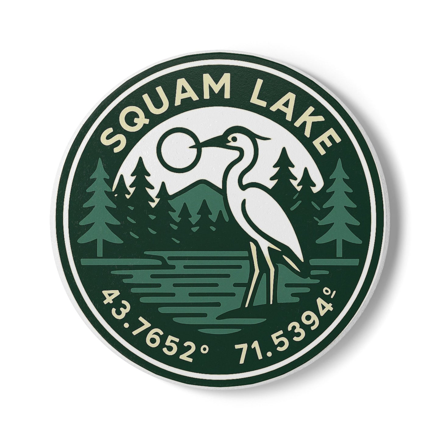 Squam Lake Ceramic Coaster