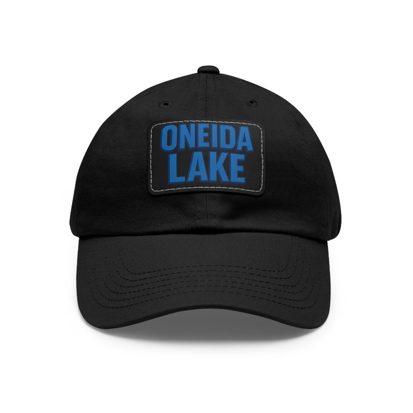 Oneida Lake Dad Hat with Leather Patch (Rectangle)