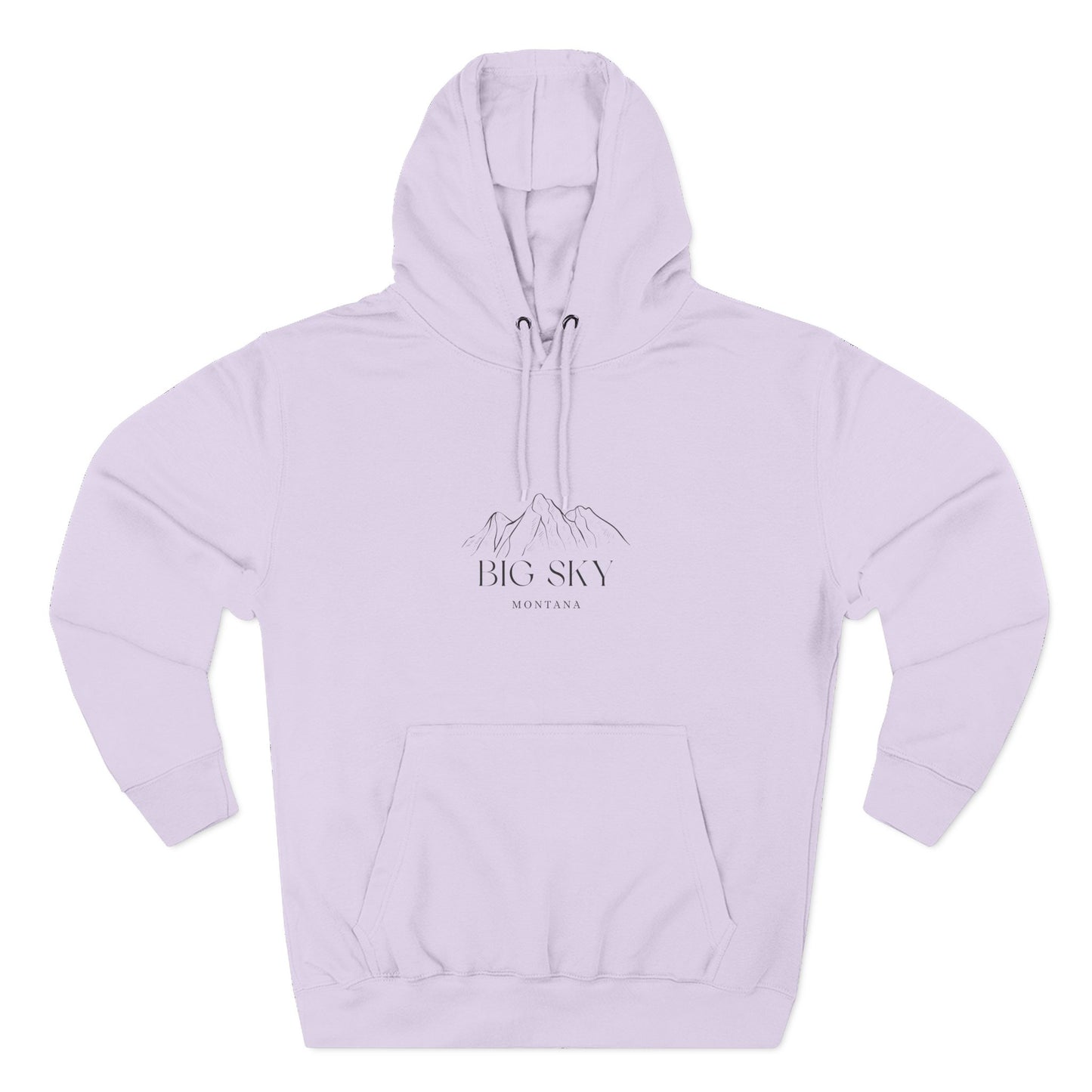 Big Sky Inspired Fleece Hoodie, Casual Wear, Relaxation, Gift for Autumn Lovers, Travel Essential