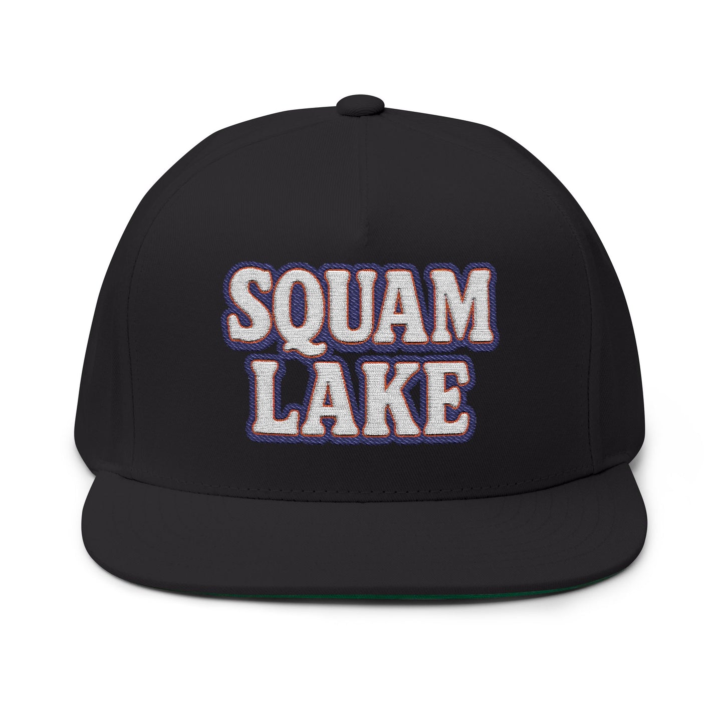 Squam Lake Flat Bill Cap (Embroidery)