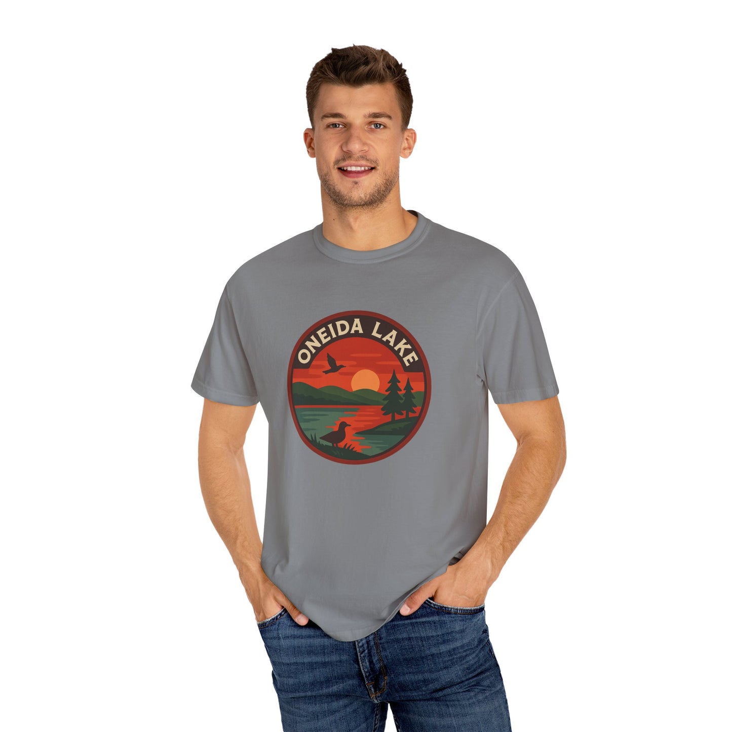 Oneida Lake Unisex Garment-Dyed T-shirt