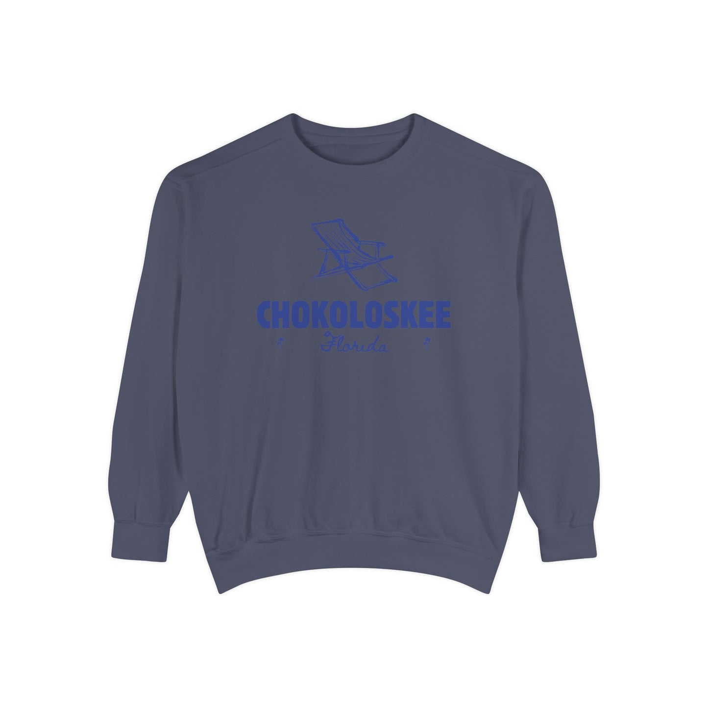 Chokoloskee Vibes Unisex Sweatshirt | Garment-Dyed Comfort, Perfect for Casual Outings, Travel, Gifts, Autumn Days