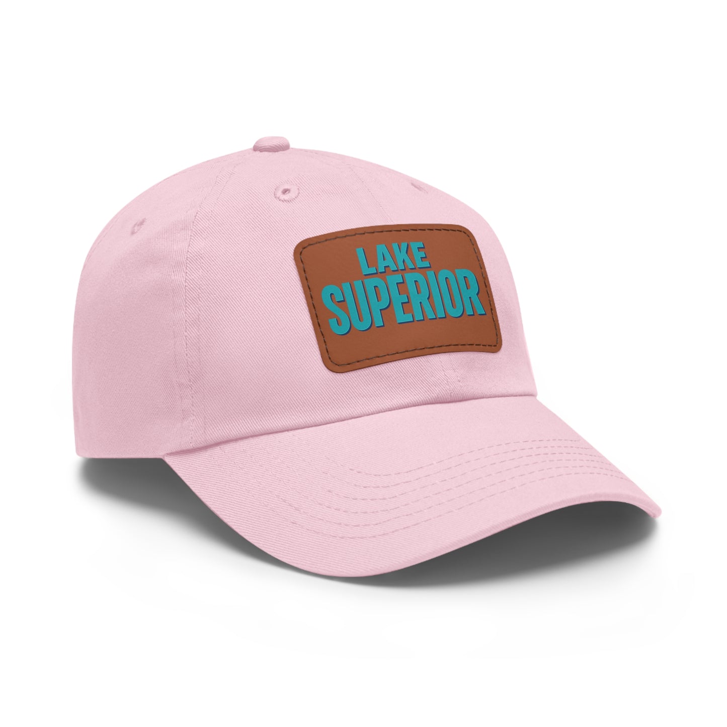 Lake Superior Dad Hat with Leather Patch (Rectangle)