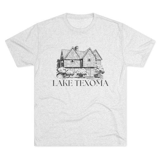 Lake Texoma Unisex Tri-Blend Crew Tee, Casual T-Shirt, Summer Apparel, Lake House Shirt, Gift for Friends, Travel Tee