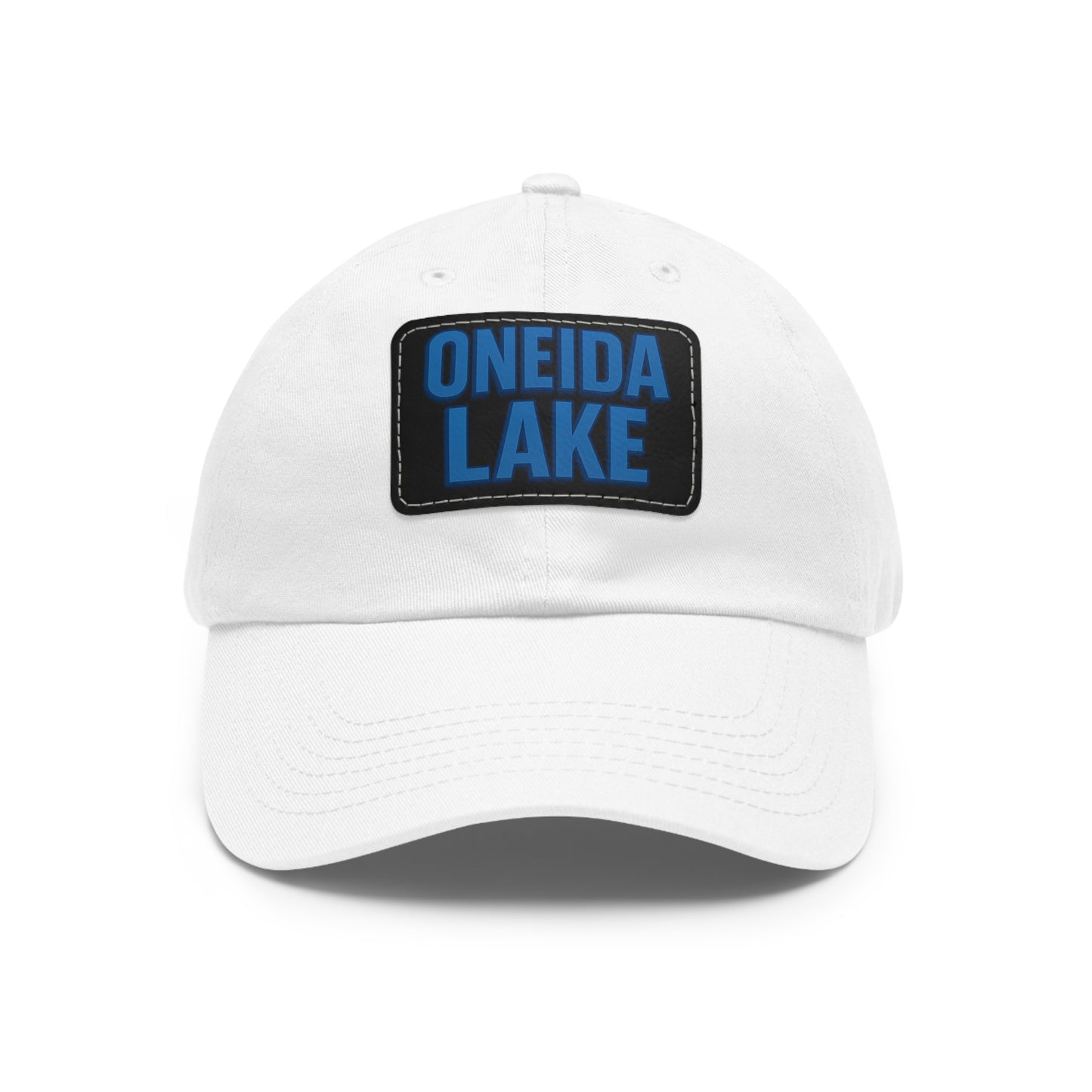 Oneida Lake Dad Hat with Leather Patch (Rectangle)