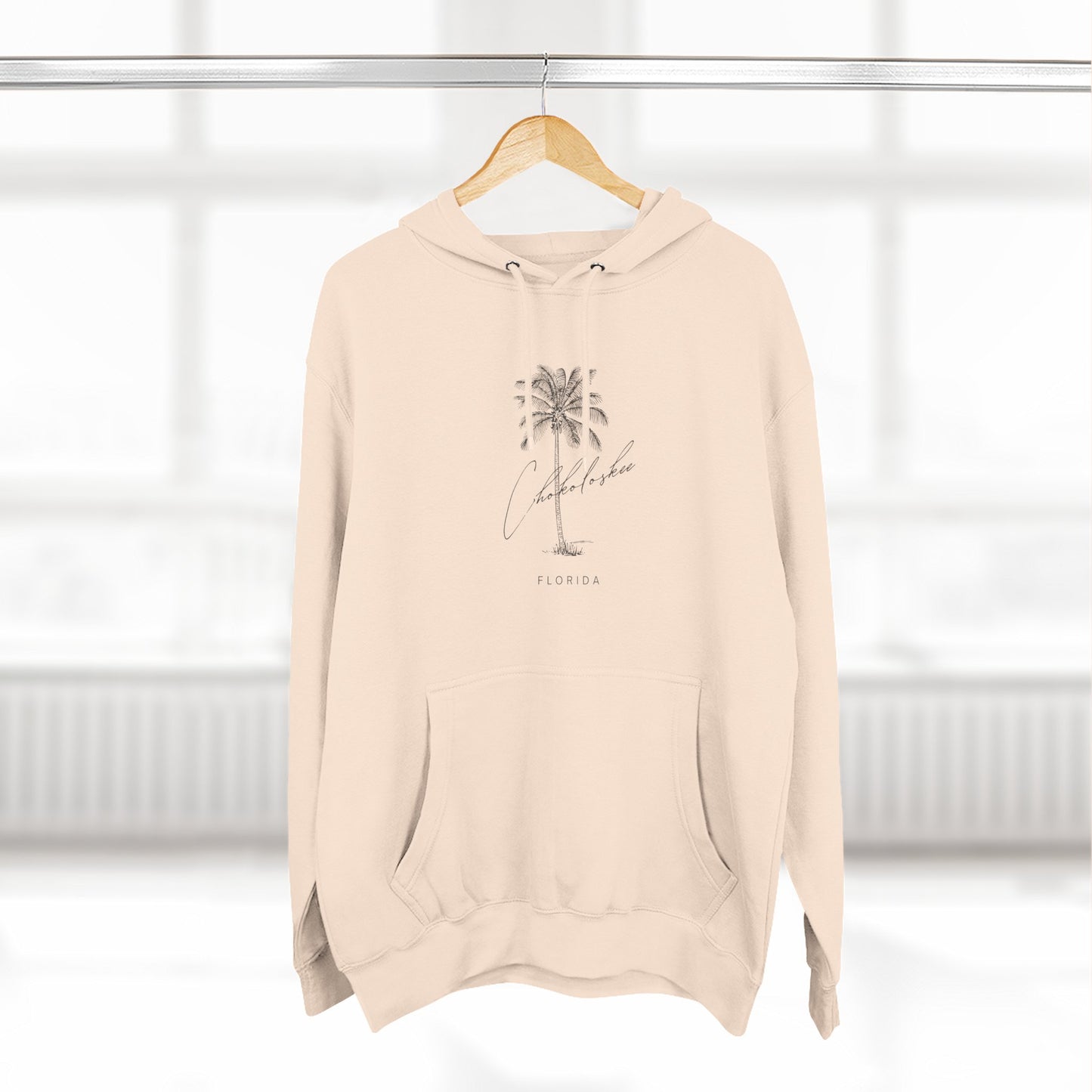 Chokoloskee Stylish Three-Panel Fleece Hoodie for Cozy Days, Casual Wear, Warm Layering, Gift for Him or Her