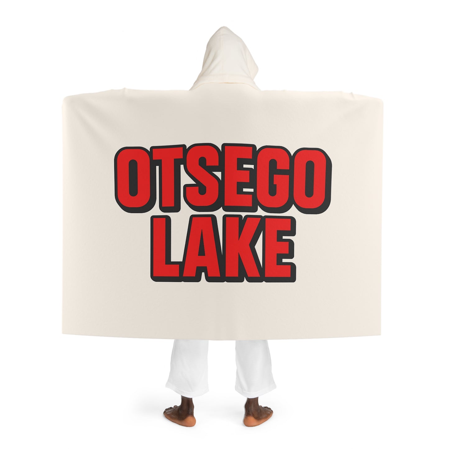 Otsego Lake Cozy Hooded Sherpa Fleece Blanket - Perfect for Chilly Evenings, Movie Nights, Cozy Home Décor, Gifts for Her, Winter Snuggles