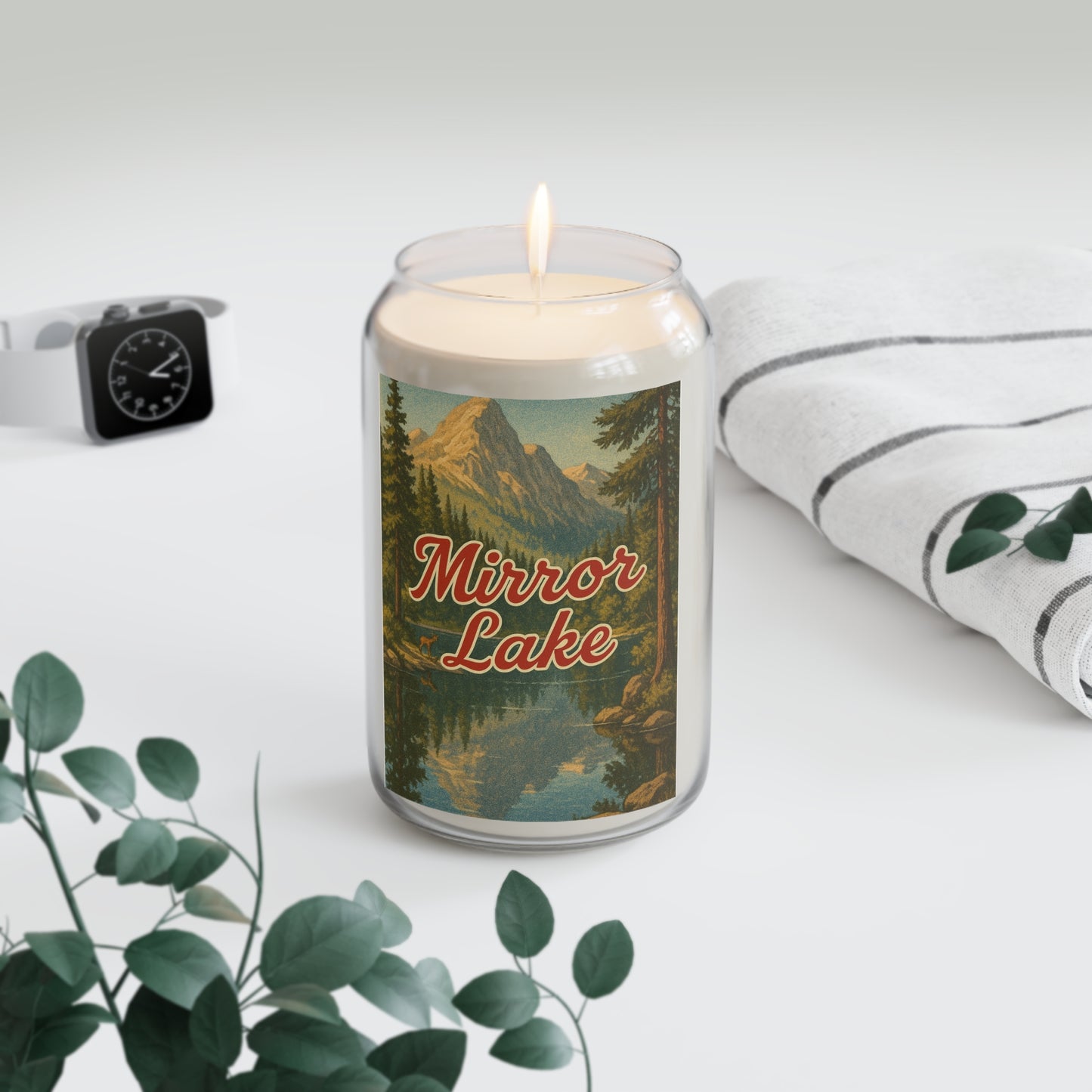 Mirror Lake Soy Candle, Relaxing Home Decor, Gift for Her, Aromatherapy Candle, Summer Vibes