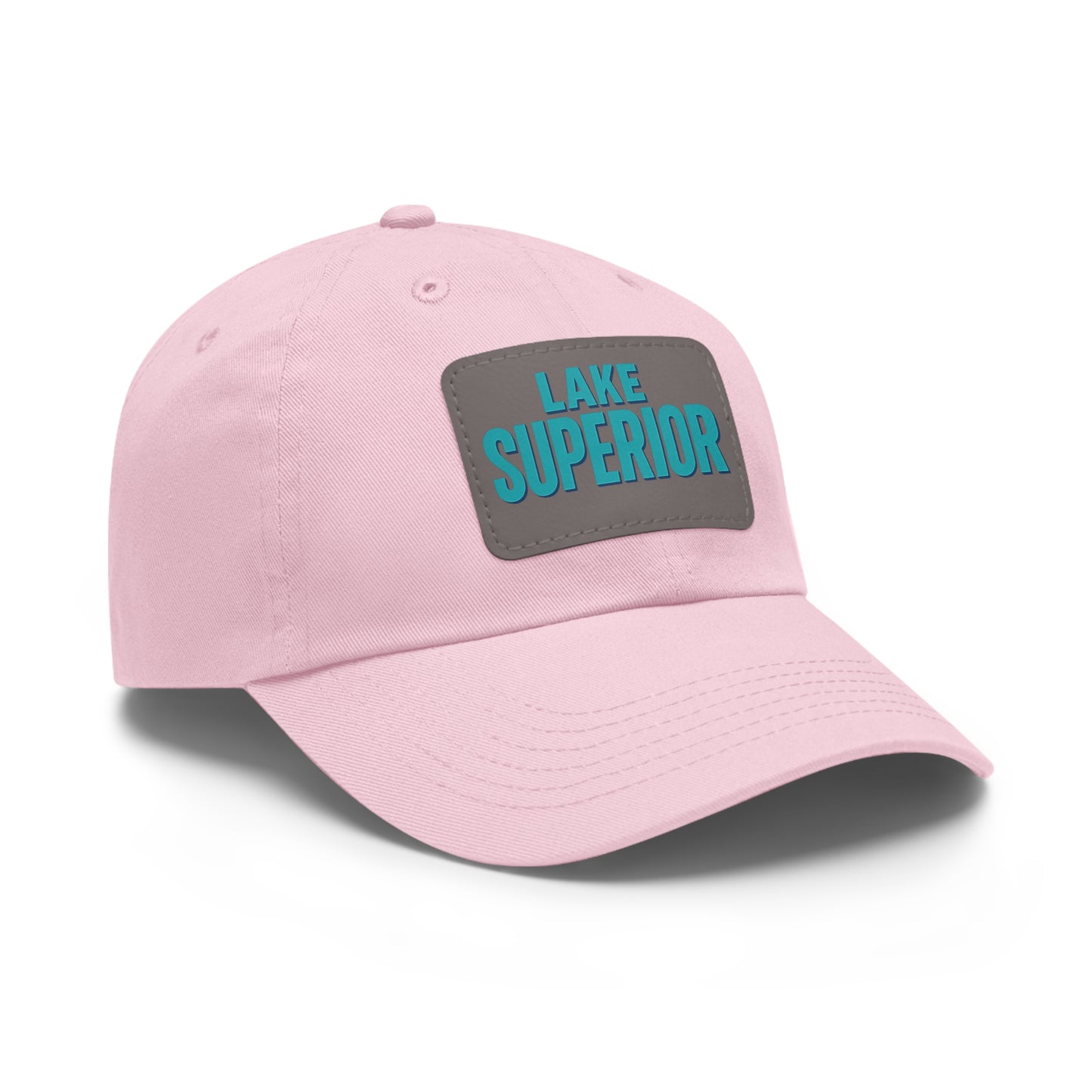 Lake Superior Dad Hat with Leather Patch (Rectangle)
