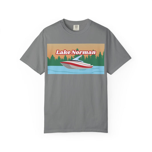 Lake Norman Relaxed Unisex T-Shirt, Summer Vibes Tee, Outdoor Adventure Shirt, Lake Life Apparel, Gift for Nature Lovers, Vacation Wear