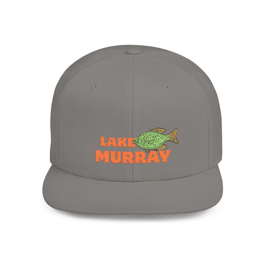 Lake Murray Fish Flat Bill Snapback Hat, Fishing Cap, Outdoor Gear, Lake House Gift, Summer Accessories, Stylish Headwear