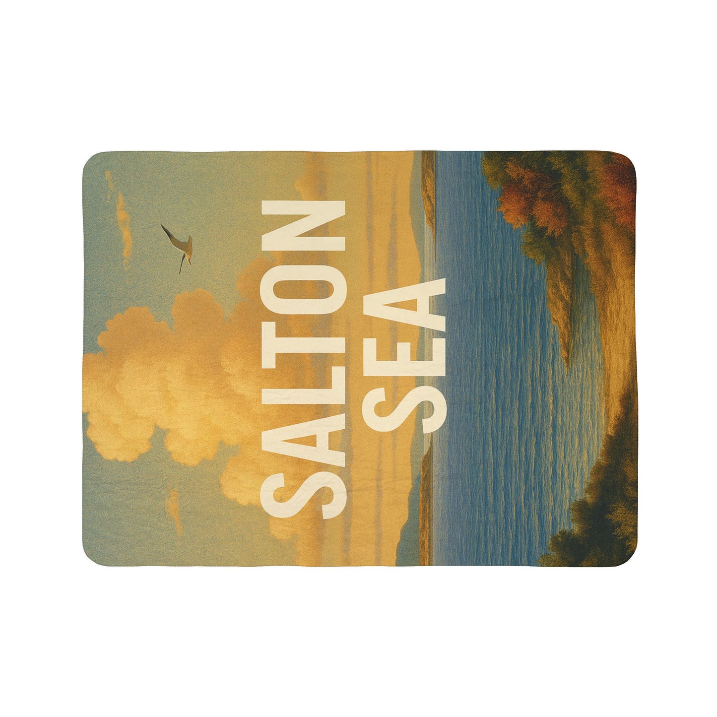 Salton Sea Fleece Sherpa Blanket
