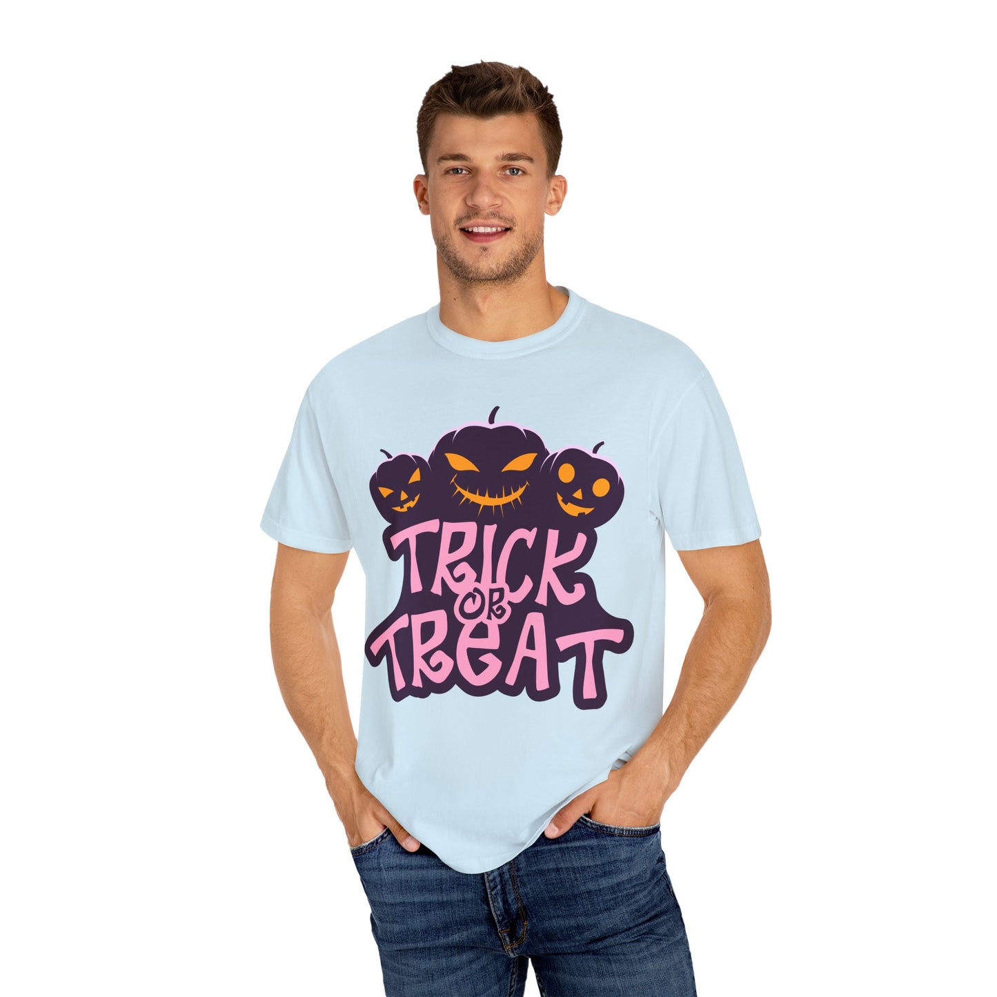 Halloween Trick or Treat T-Shirt, Unisex Halloween Tee, Spooky Autumn Shirt, Fun Costume Top, Trick or Treat Apparel
