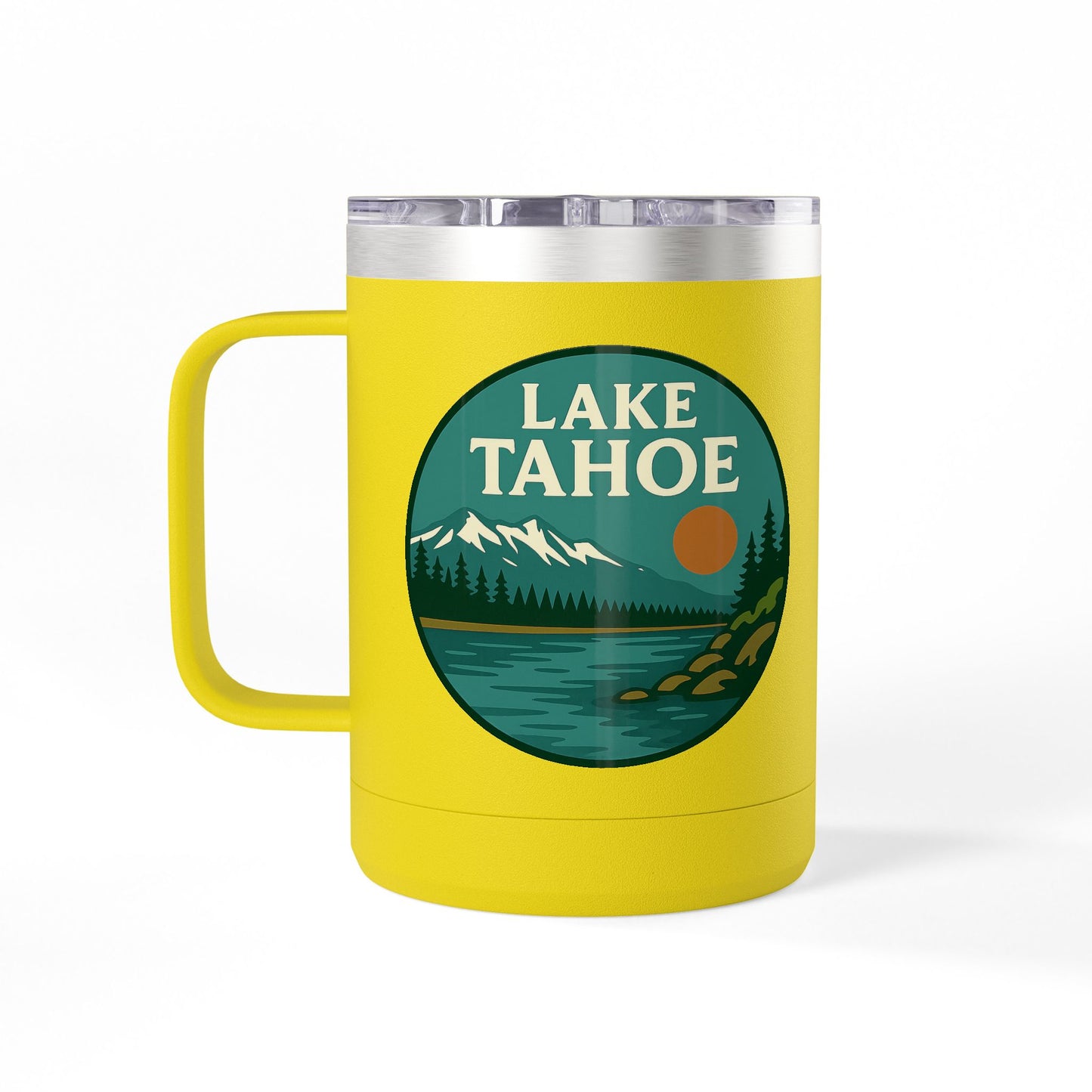 Lake Tahoe Coffee Mug Tumbler, 15oz