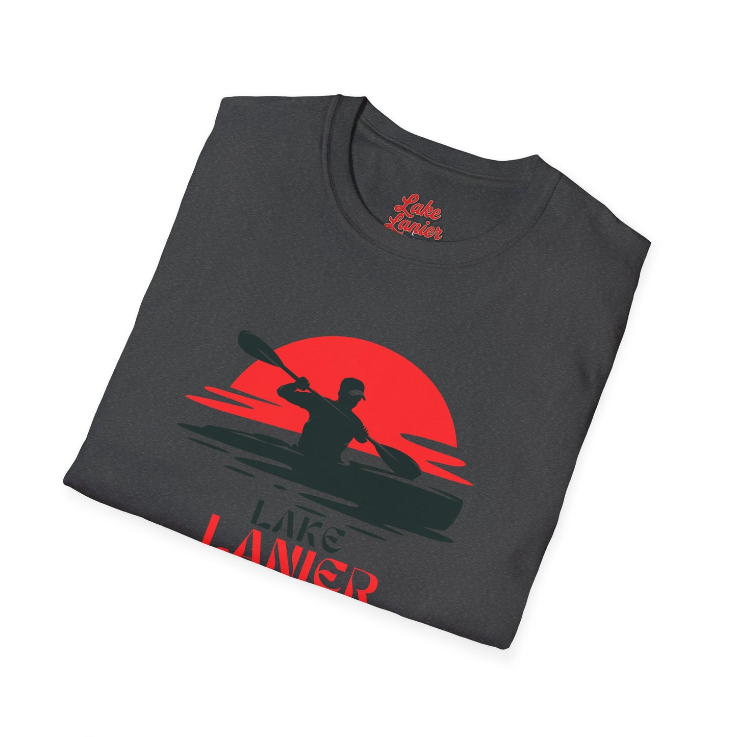 Lake Lanier Unisex Softstyle T-Shirt, Kayaking Shirt, Outdoor Adventure Tee, Lake Life Apparel, Father's Day Gift, Summer Wear