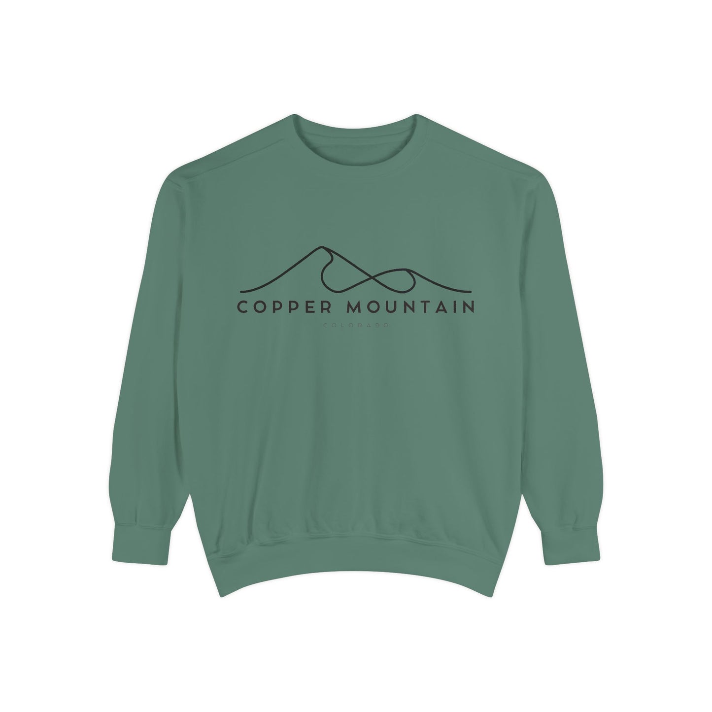 Copper Mountain Chill Vibes Sweatshirt - Unisex Garment-Dyed Style, Perfect for Lounging