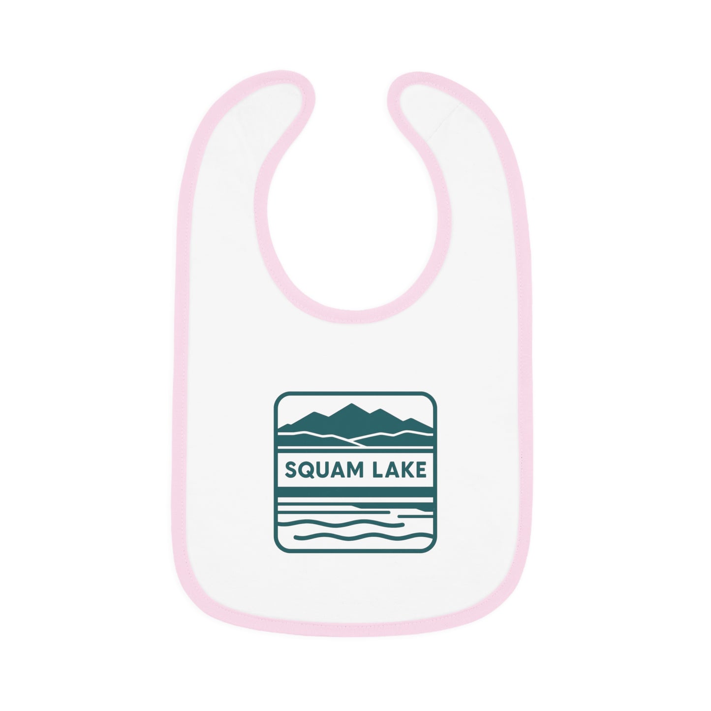 Squam Lake Baby Contrast Trim Jersey Bib