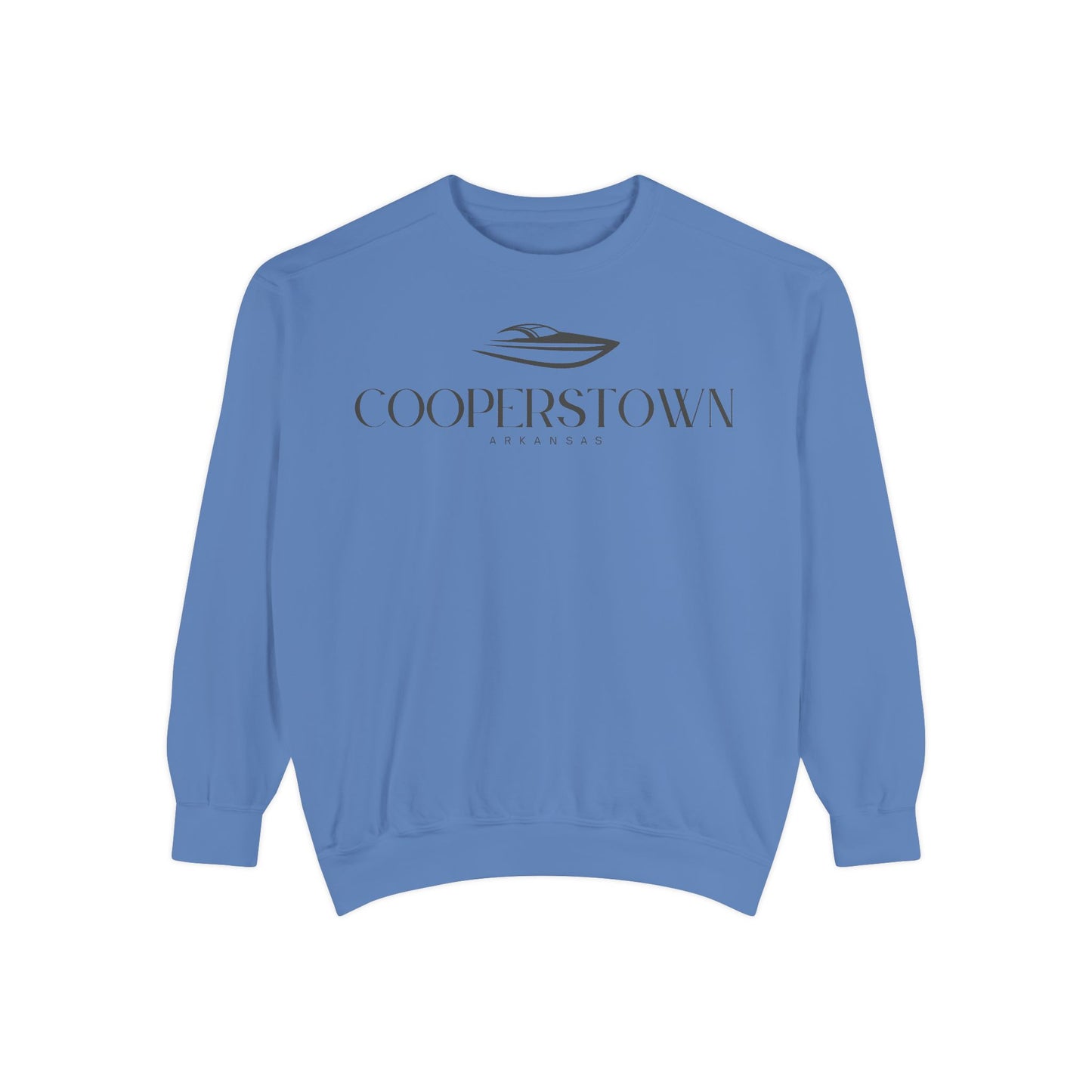 Cooperstown Chill Vibes Sweatshirt - Unisex Garment-Dyed Style, Perfect for Lounging