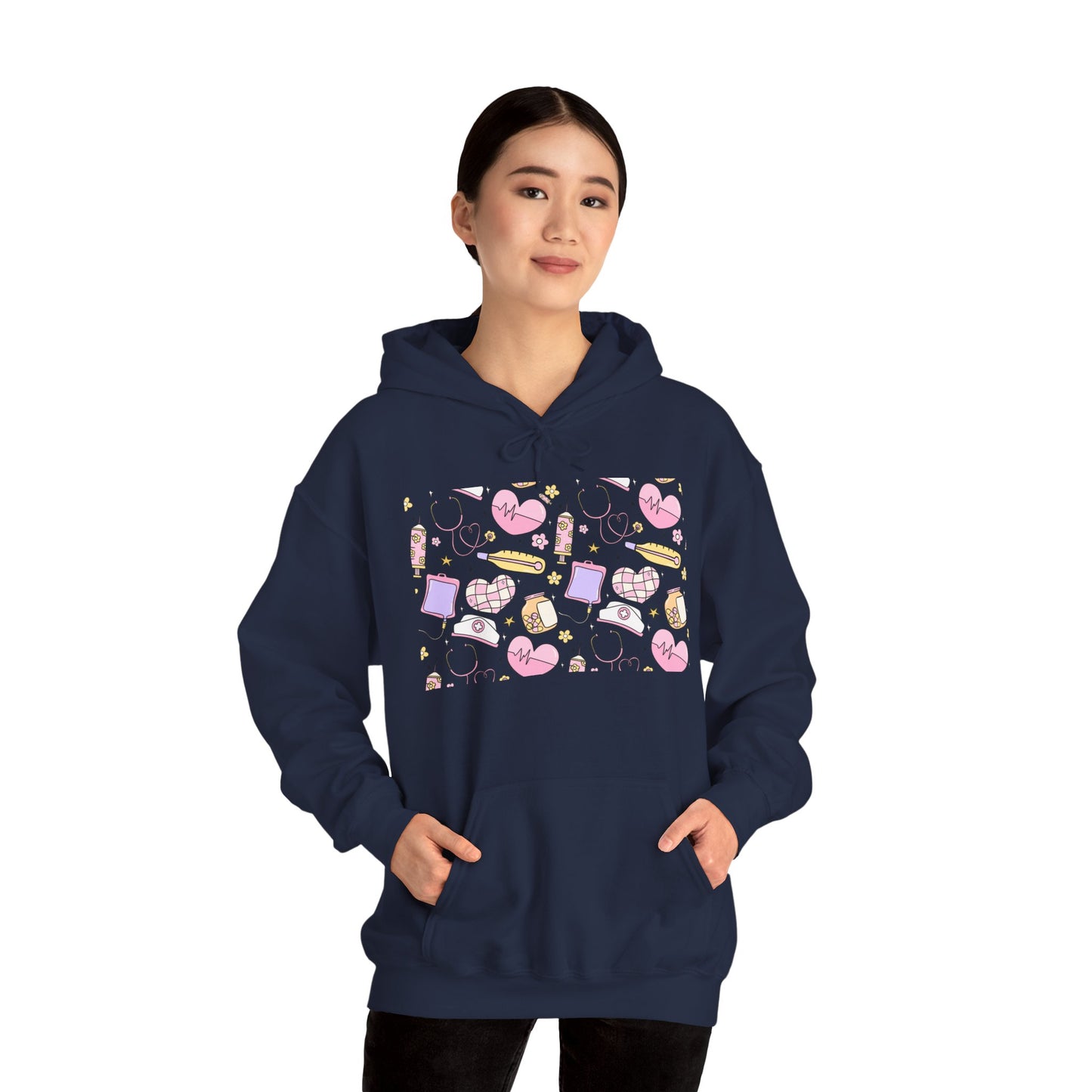 Nurse Cute Foodie Graphic Sweatshirt, Cozy Food Lover Pullover, Trendy Unisex Hoodie, Gift for Foodies, Cute Casual Wear