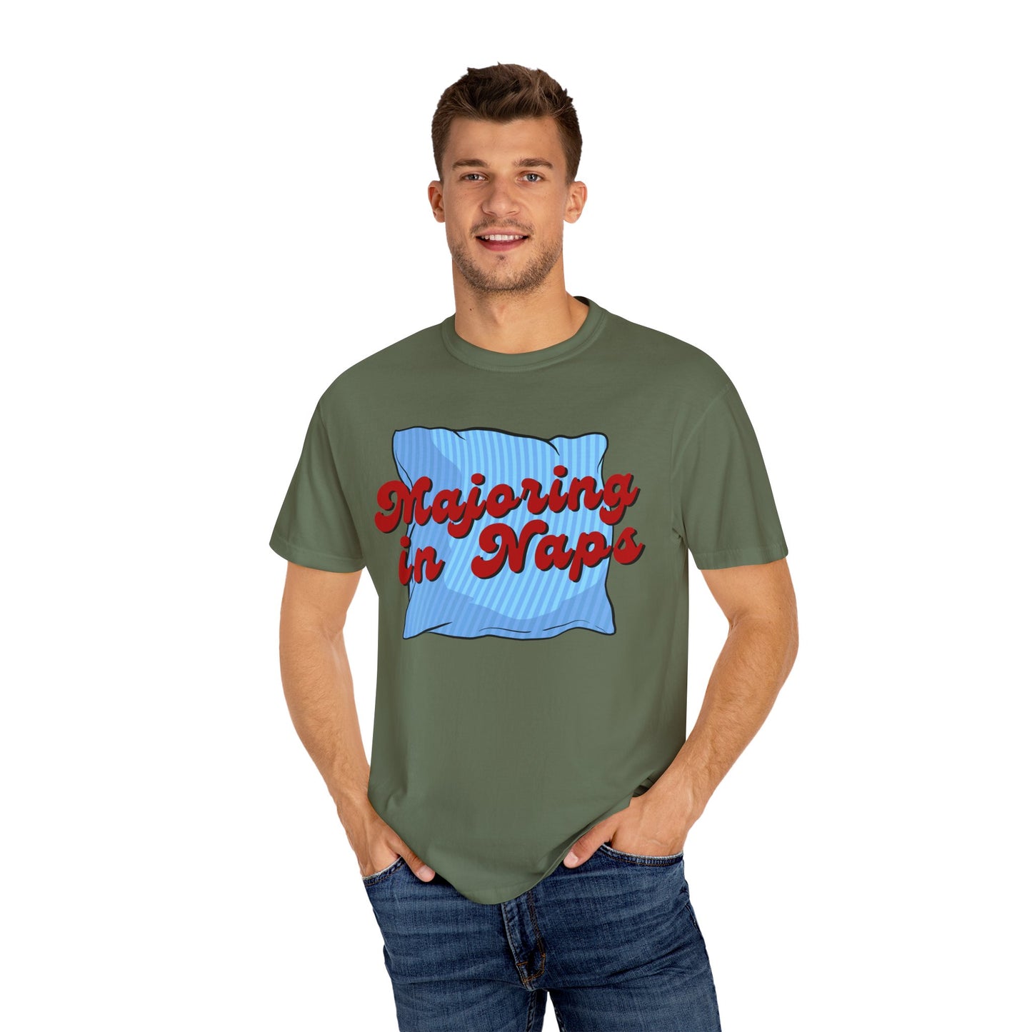 Majoring In Naps T-Shirt, Fun Sleep Shirt, Gift for Nap Lovers, Relaxation Tee, Casual Lounge Wear