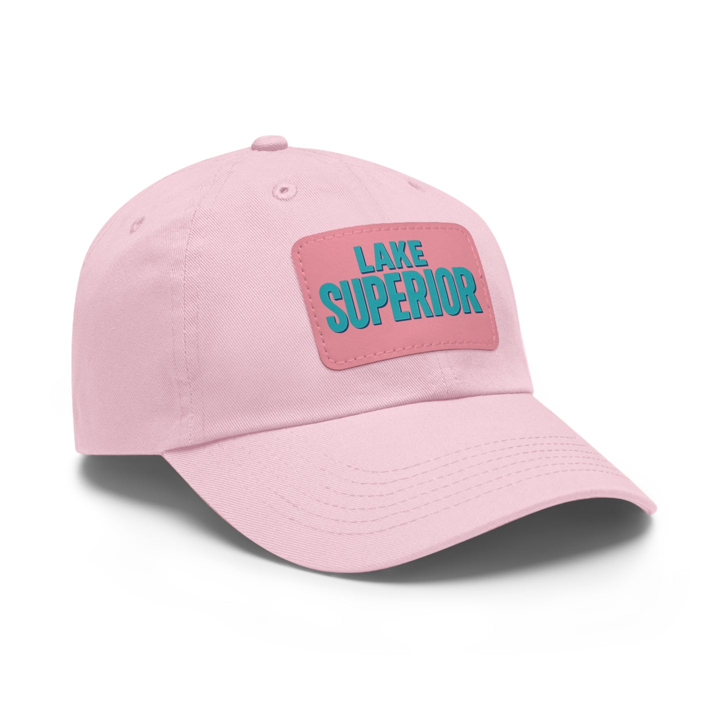 Lake Superior Dad Hat with Leather Patch (Rectangle)