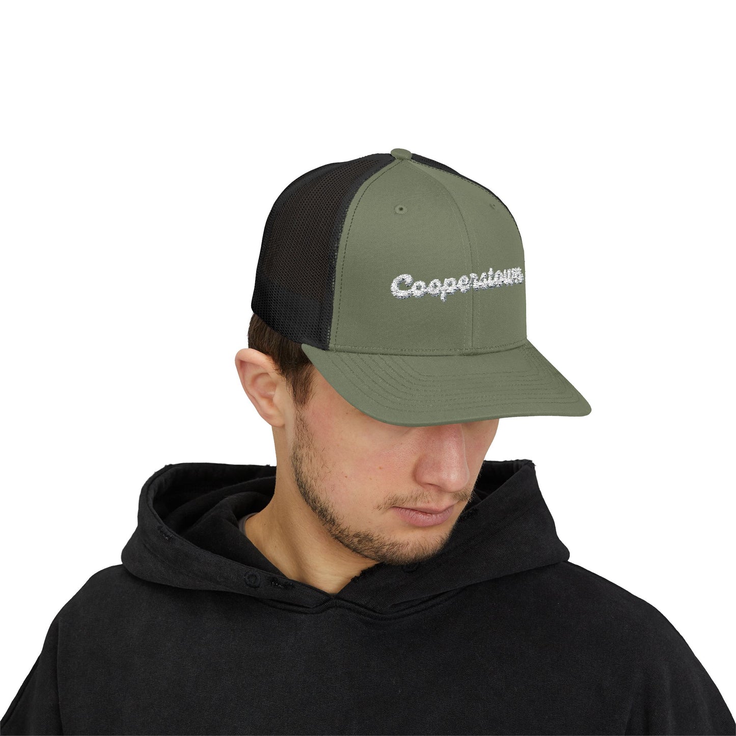 Cooperstown Sparkly Trucker Cap with Rhinestone 'Ballin' Style' Design | Trendy Snapback Hat for Fashion Lovers, Unisex Gift for Holidays