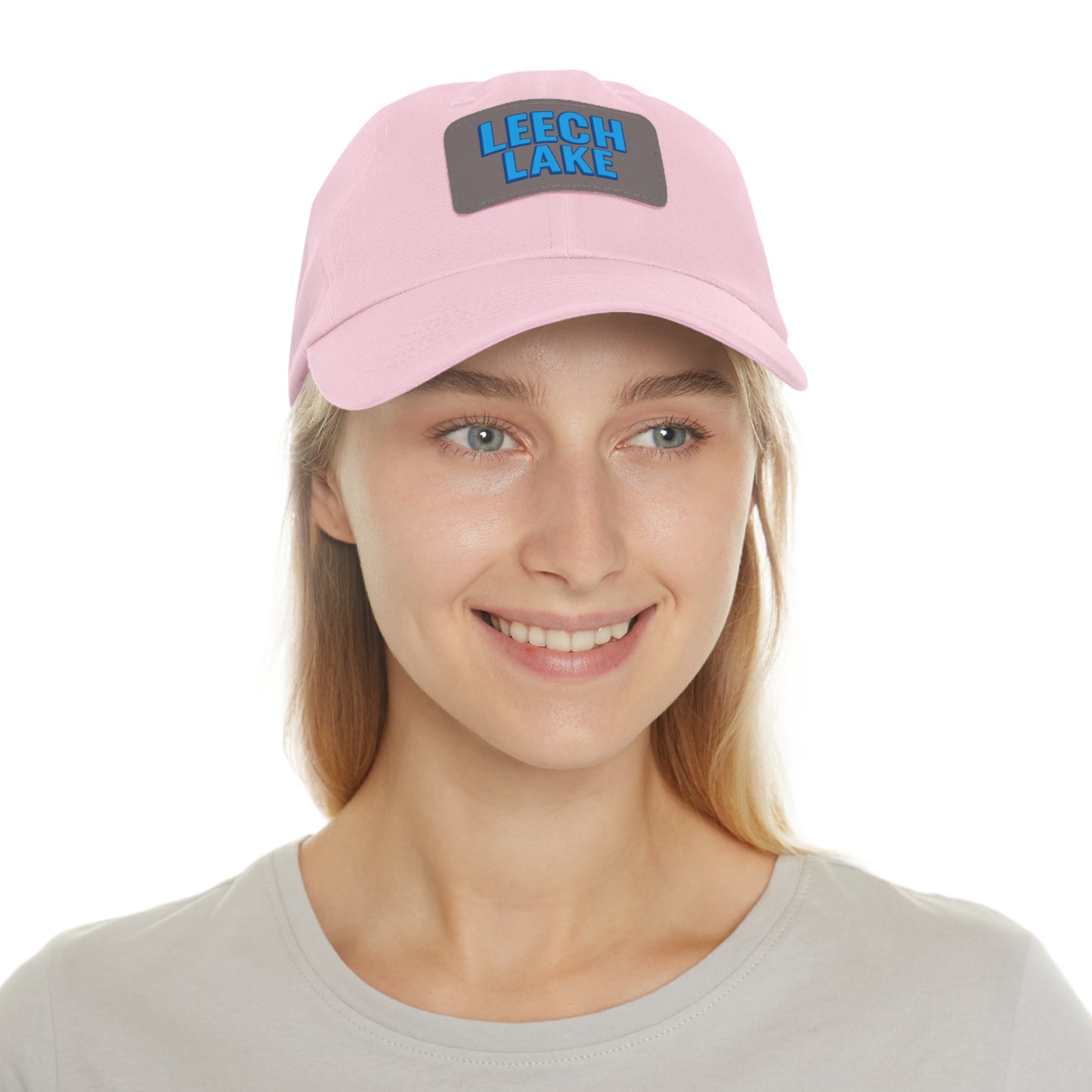 Leech Lake Dad Hat with Leather Patch (Rectangle)