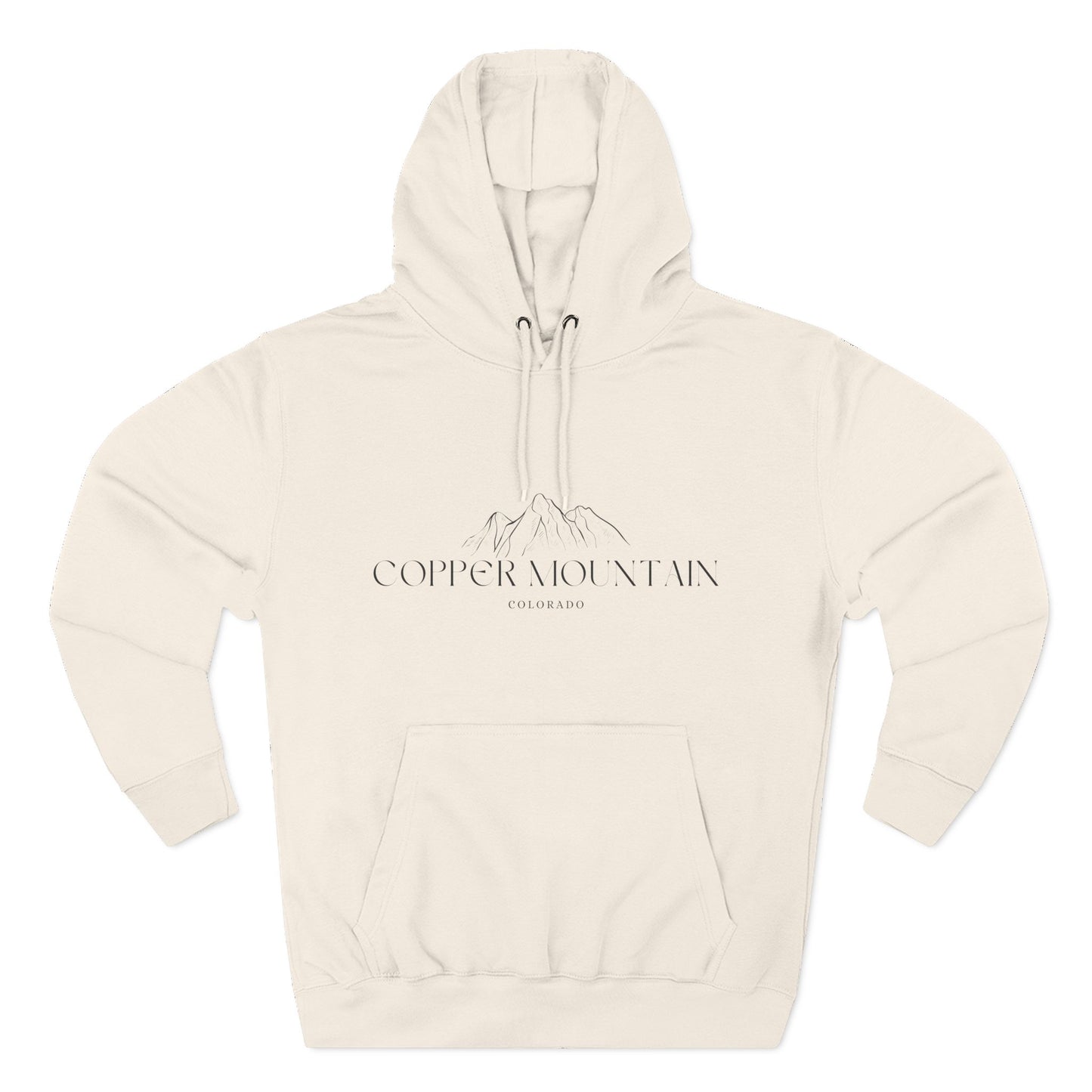 Copper Mountain Inspired Fleece Hoodie, Casual Wear, Relaxation, Gift for Autumn Lovers, Travel Essential