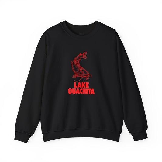 Lake Ouachita Fishing Sweatshirt, Cozy Crewneck, Perfect for Outdoorsy Lovers, Casual Wear, Gift for Nature Enthusiasts, Lake Life Apparel