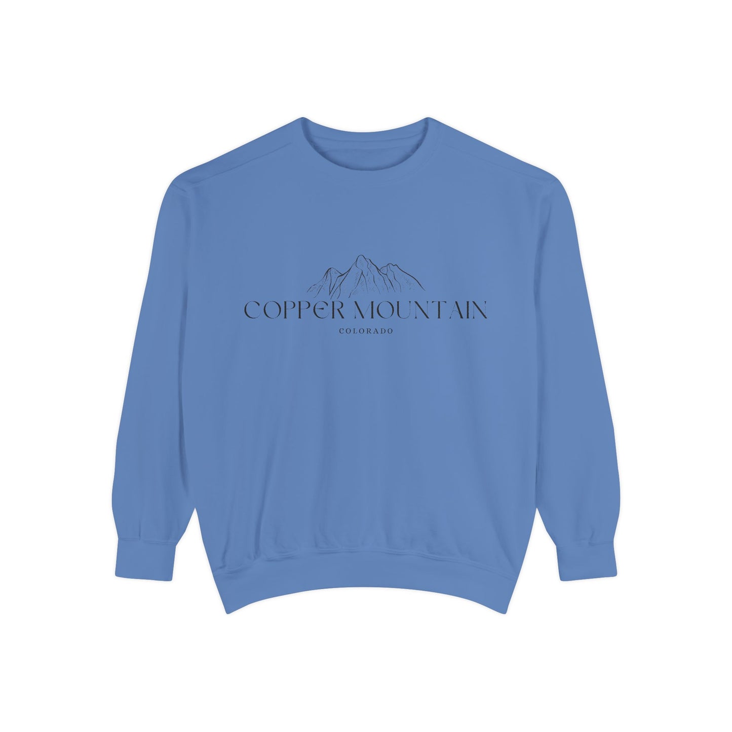 Copper Mountain Vibes Unisex Sweatshirt | Garment-Dyed Comfort, Perfect for Casual Outings, Travel, Gifts, Autumn Days