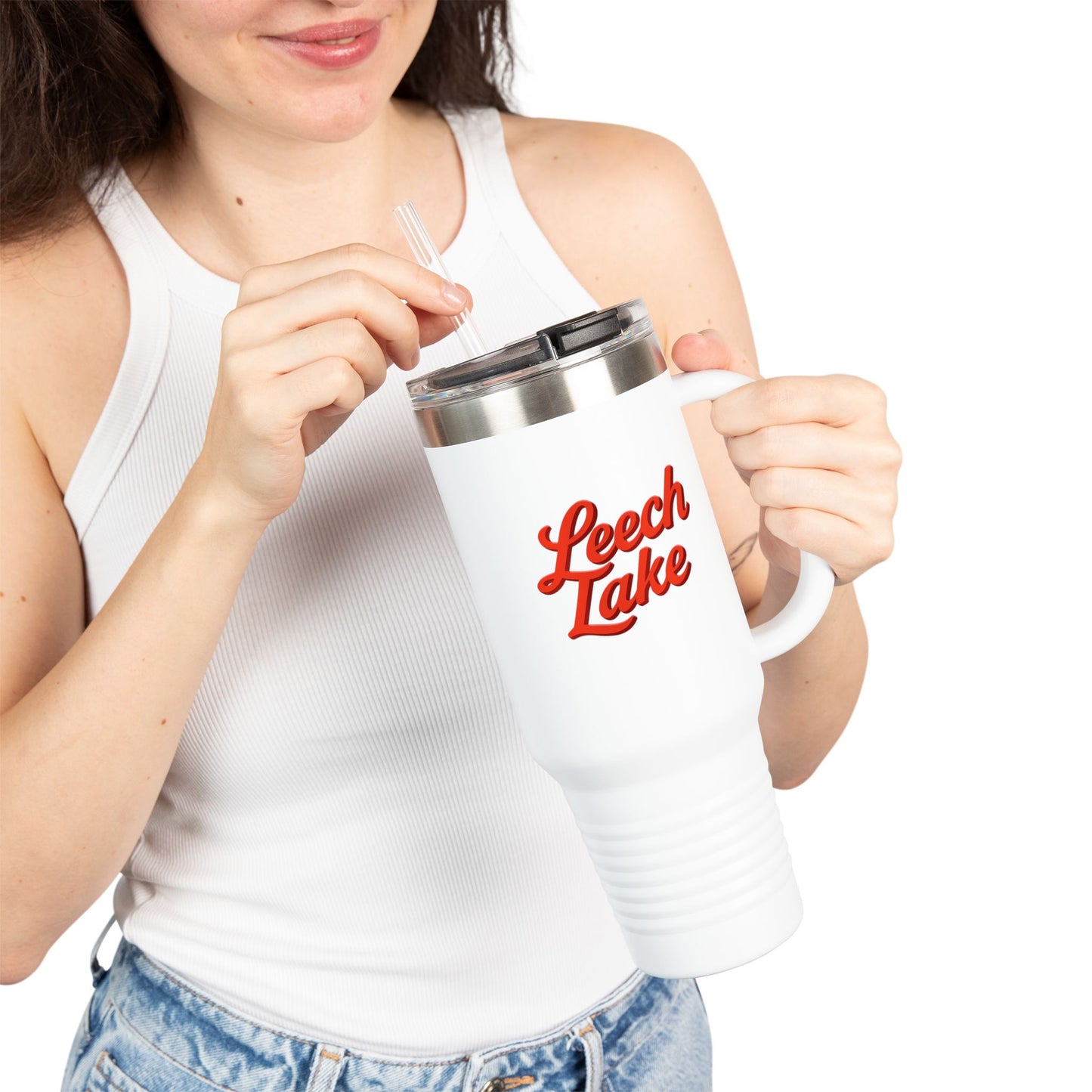 Leech Lake Insulated Travel Mug - Perfect for Outdoor Adventures, Road Trips, Holidays, Escapes, Camping Gear, Hydration on-the-go